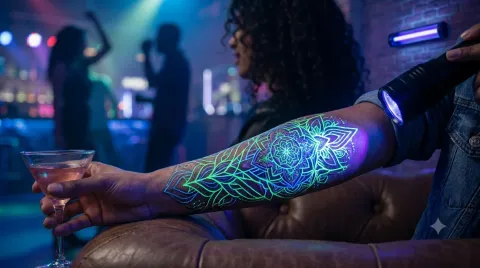 Chameleon Blacklight Tattoo Ink