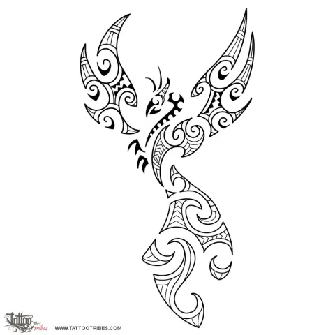 Maori style phoenix