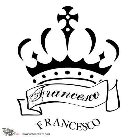 Crown and banner