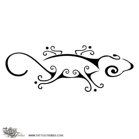 Stylized gecko