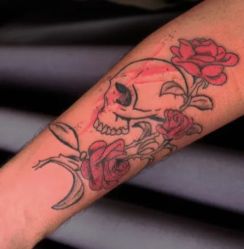 Adam Ink - Skull & roses